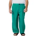 Justin Cassin Men's Cyber Loose fit Trousers, Green, Size 32