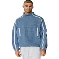 Justin Cassin Men's Daylan High Sweatshirt, Blue, Size L