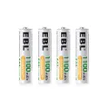 EBL 4 Pack AAA Rechargeable Batteries 1100mAh High Capacity 1.2V Ni-MH AAA Battery (Battery Case Included)
