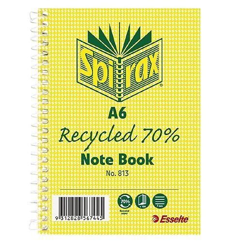Spirax 813 Recycled Notebook, 100 Page