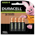 Duracell Rechargeable AAA Batteries (Pack of 4)