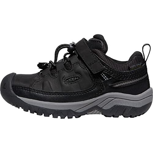 Keen Unisex Child Targhee Low Hiking Boot, Black Steel Grey, 11 US Little Kid
