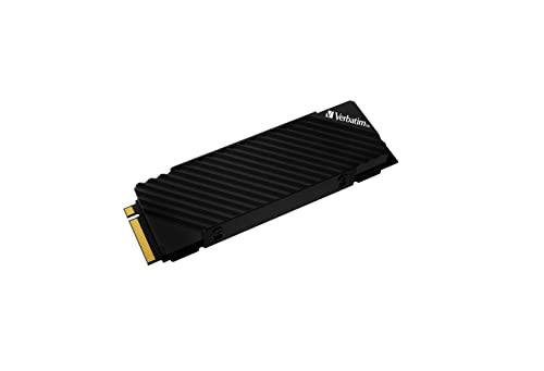 Verbatim Vi7000G NVMe M.2 Internal SSD, Internal SSD Drive with 2TB Data Storage and PCIe Gen 4 Interface, Solid State Drive for Gaming PC and Playstation 5, Black