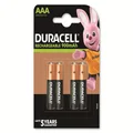 Duracell StayCharged HR03 Micro (AAA) Battery NiMH 900 mAh 1.2 V Pack of 4