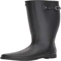 Hunter Women's Original Refined Wide Calf Rain Boot Matte Black 5 M US M