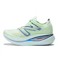 New Balance Women's FuelCell Supercomp Trainer V2 Running Shoe, Vibrant Spring Glo/Light Surf/Vibrant Violet, 7.5 Wide