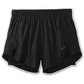 Brooks Chaser 5" 2-in-1 Shorts Black MD (US 8-10) 5