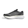 adidas Men's Adizero Boston 12 Sneaker, Black/White/Carbon, 9