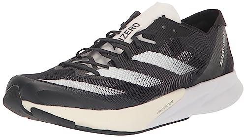 adidas Women's Adizero Adios 8 Sneaker, Carbon/White/Black, 12