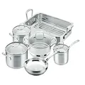 Scanpan Impact Cookware 6 Piece Set with Roaster. No Lid Available 27.8x59.9x37.8 centimeters Silver