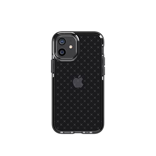 tech21 Evo Check for Apple iPhone 12 Mini 5G with 12 ft Drop Protection, Wireless Charging, MagSafe Compatible, Scratch-Resistant Shockproof Protective Cover - Smokey/Black