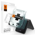 SPIGEN EZ Fit Glas.tR Slim Screen Protector Designed for Galaxy Z Flip 5 (2023) Auto Alignment Kit Premium Tempered Glass [2-Pack] - Clear