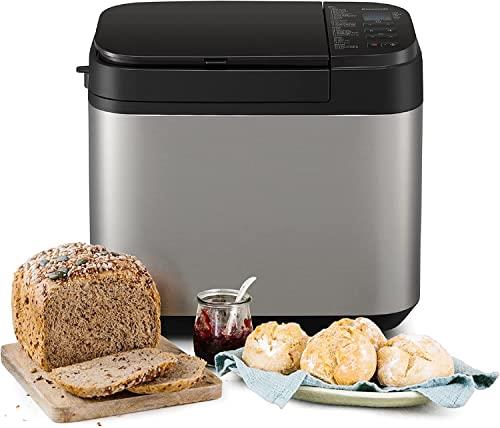 Panasonic Premium Automatic Bread Maker with Yeast and Fruit/Nut Dispenser, Artisan Kneading and 31 Programs including Gluten-Free, SS (SD-YR2550SST)