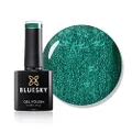 Bluesky Saint Gel Nail Polish 10 ml, Green Glitter