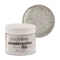 Cuccio Pro Powder Polish Nail Colour 45 g, 5528 Silver With Rainbow Mica, 45 g