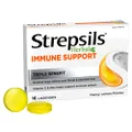 Strepsils Herbal Immune Support Lozenges, Honey Lemon, 16 Pack