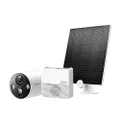TP-Link Tapo Smart Security WiFi Camera, Wireless, 2K QHD, 4MP, Colour Night Vision (Tapo C420S1) + Tapo Solar Panel, Up to 4.5W Charging Power, 4m Charging Cable, 360° Adjustable (Tapo A200)