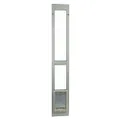 Ideal Pet Products Aluminum Modular Patio Pet Door, White, Medium, 7" x 11.25" Flap Size