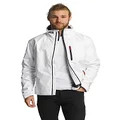 Helly Hansen Men's Crew Midlayer Waterproof Jacket, 001 Bright White, 2X-Large
