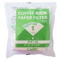 SANYO Sangyo CAFEC CC1-100W Conical Coffee Filter, White, for 1 Cup, Filtration Paper Shop, Double Sided Crepe Treatment, Oxygen Bleaching, 100 Sheets