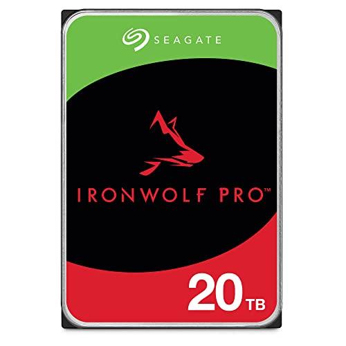 Seagate IronWolf Pro, NAS, 3.5" HDD, 20TB, SATA 6Gb/s, 7200RPM, 256MB Cache, 5 Years or 2.5M Hours MTBF Warranty