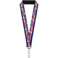 Buckle-Down Lanyard, Colorado Aspen Flag and Snowy Mountains Weathered Blue/White/Red/Yellow, 22 Inch Length x 1 Inch Width