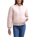Levi's Women's Diamond Quilted Bomber Jacket (Regular & Plus Size), Peach Blossom, Small