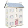 Le Toy Van - Gorgeous Cherry Tree Hall Large Wooden Doll House | Girls or Boys 4 Storey Wooden Dolls House Play Set | Great As A Gift | Suitable for Ages 3+