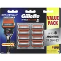 Gillette Men's ProGlide 5 FlexBall Power Razor Blades Value Pack with 8 Cartridges