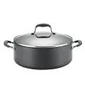 Anolon Advanced Hard Anodized Nonstick 7-1/2-Quart Covered Wide Stockpot with Out Steamer Insert