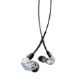 Shure AONIC 215 Wired Sound Isolating Earbuds Wired, Clear, Câble de 3.5 mm avec télécommande et Microphone