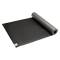Gaiam Yoga Mat - Premium 5mm Dry-Grip Extra Long Thick Non Slip Exercise & Fitness Mat for Hot Yoga, Pilates & Floor Workouts (78" L x 26" W x 5mm) - Black