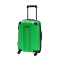 Kenneth Cole REACTION Out of Bounds Lightweight Hardshell 4-Wheel Spinner Luggage, Kelly Green, 20-Inch Carry On, Out of Bounds