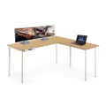 Zinus Gaming L-Shaped Corner Office Desk Laptop Computer Study Student Workstation Table
