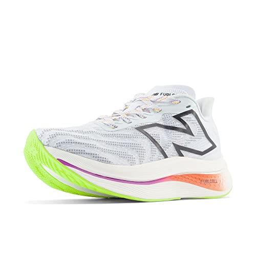 New Balance Women's FuelCell Supercomp Trainer V2 Running Shoe, Ice Blue/Neon Dragonfly, 5 US