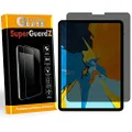 SuperGuardZ for iPad Pro 11 (2018) Tempered Glass Screen Protector [Privacy Anti-Spy] 9H Anti-Scratch, 2.5D Round Edge, Anti-Bubble [Lifetime Replacements]