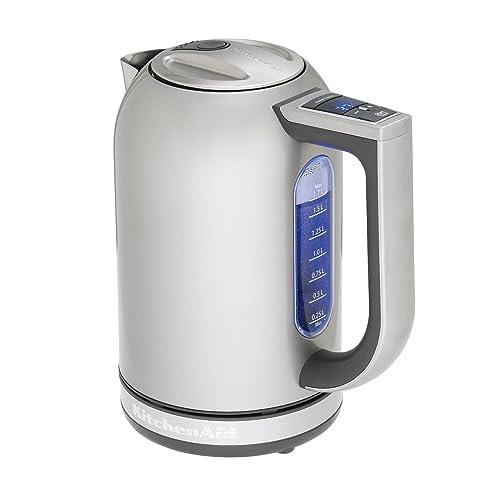 KitchenAid Electric Kettle with Temperature Control, 1.7 Litre Capacity, Contour Silver