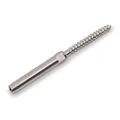 Romak 98201L 316 Stainless Steel Lag Screw Left Swage Terminal, 3.2 mm Size
