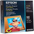 Epson 4" x 6" Photo Paper Glossy - 100 Sheets (200gsm), White, C13S042548