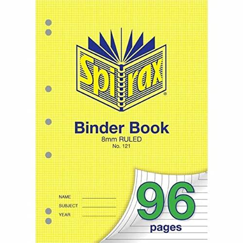 Spirax 121 A4 Binder Book, 96 Page, 8 mm
