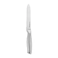 HENCKELS ZWILLING Modernist Razor-Sharp 5-inch Serrated Utility Knife, Tomato Knife, German Engineered Informed by 100+ Years of Mastery, Gray