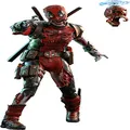 Hot Toys Marvel Zombies-Deadpool 1:6 Scale Action Figure, 12-Inch Size