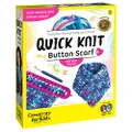 Creativity for Kids Quick Knit Button Scarf - Kids Knitting Kit for Beginners, Arts and Crafts for Ages 8-12+