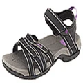Teva Women's Tirra Sport Sandal, Black/Grey, US 6.5