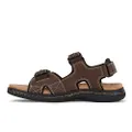 Dockers Men’s Newpage Sporty Outdoor Sandal Shoe, Briar, 12 Wide