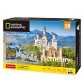 Cubic Fun Germany Neuschwanstein Castle 128 Pieces 3D Puzzle