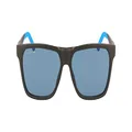 Lacoste Men's Sunglasses L972S - Matte Black with Solid Blue Lens