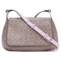 Calvin Klein Charlie Flap Crossbody, Almond/Taupe/Orchid, One Size