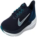 Nike Men's Air Winflo 9 Road Running Shoes, Obsidian/Valerian Blue/Bright Spruce/Barely Green, 10 Size