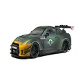 Solido 1:18 Scale Nissan GTR R35 with LB Walk Body Kit Type 2 Model, Army/Fighter Grey